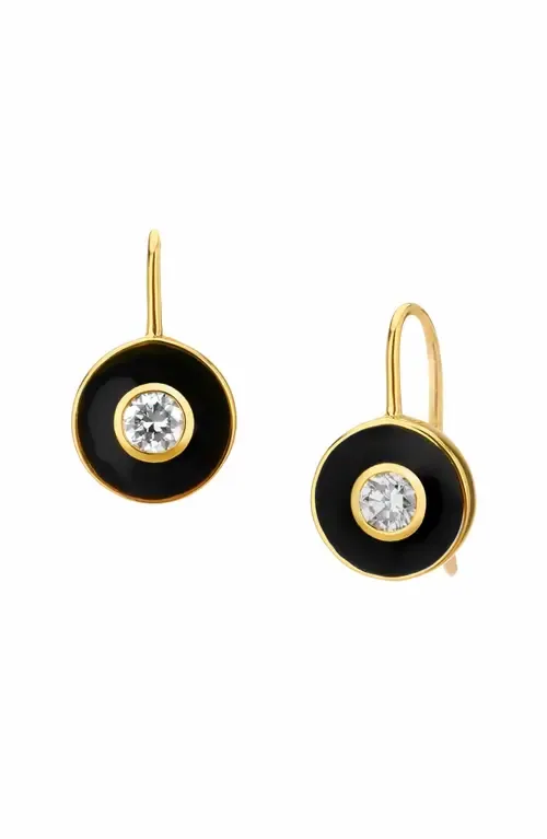 Enamel Disc Earrings by SYNA