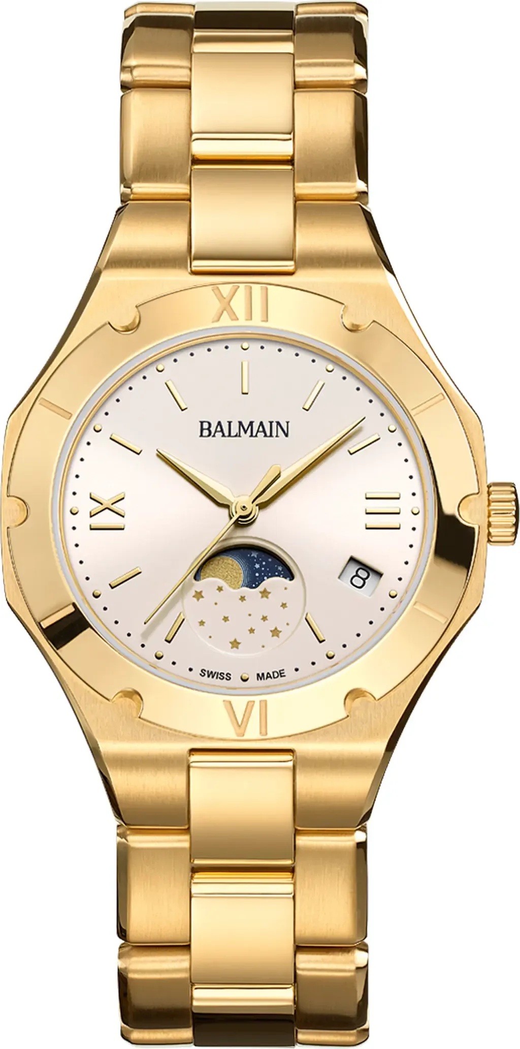 Be Balmain Moonphase Bracelet Watch, 33mm