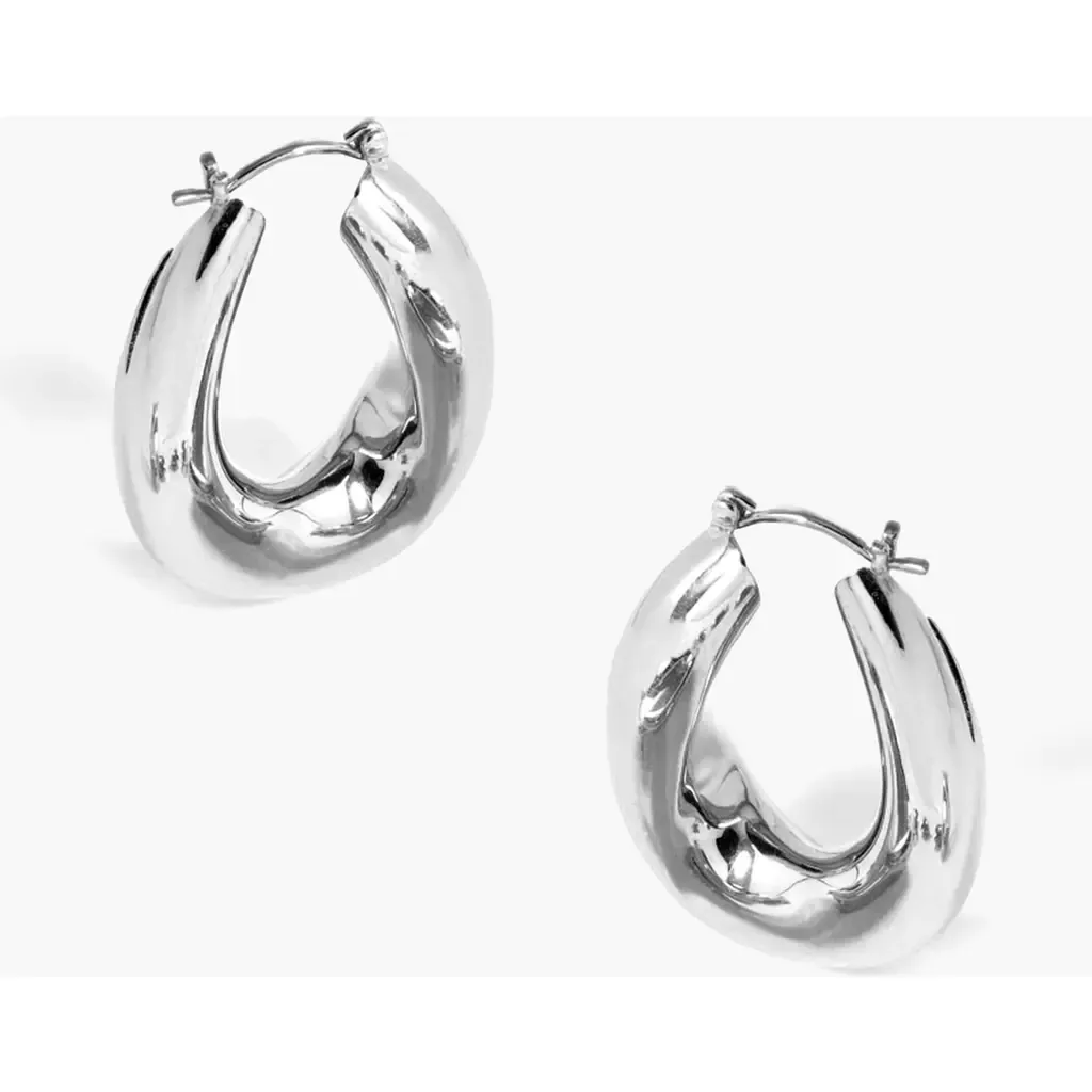 Falin Midi Chubby Hoop Earrings