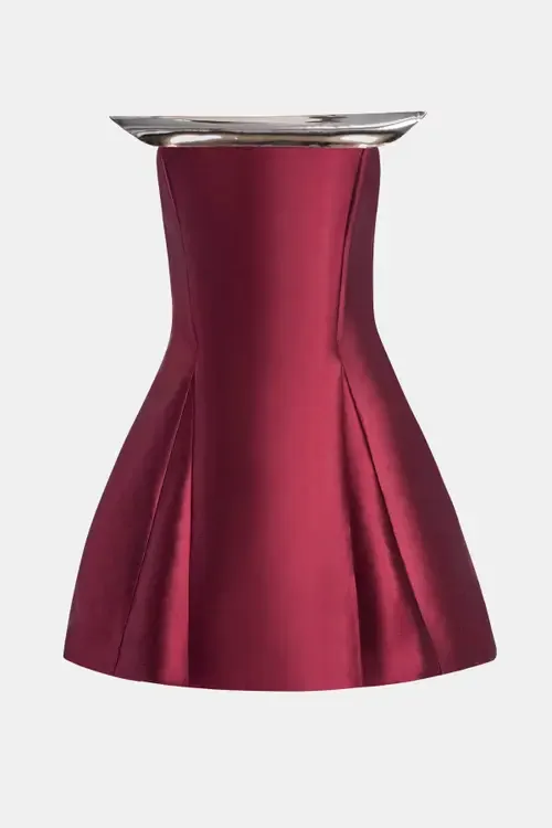 Two Tone Sculpted Mini Dress by KATE BARTON