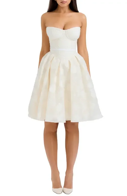 Saige Strapless Minidress by HOUSE OF CB
