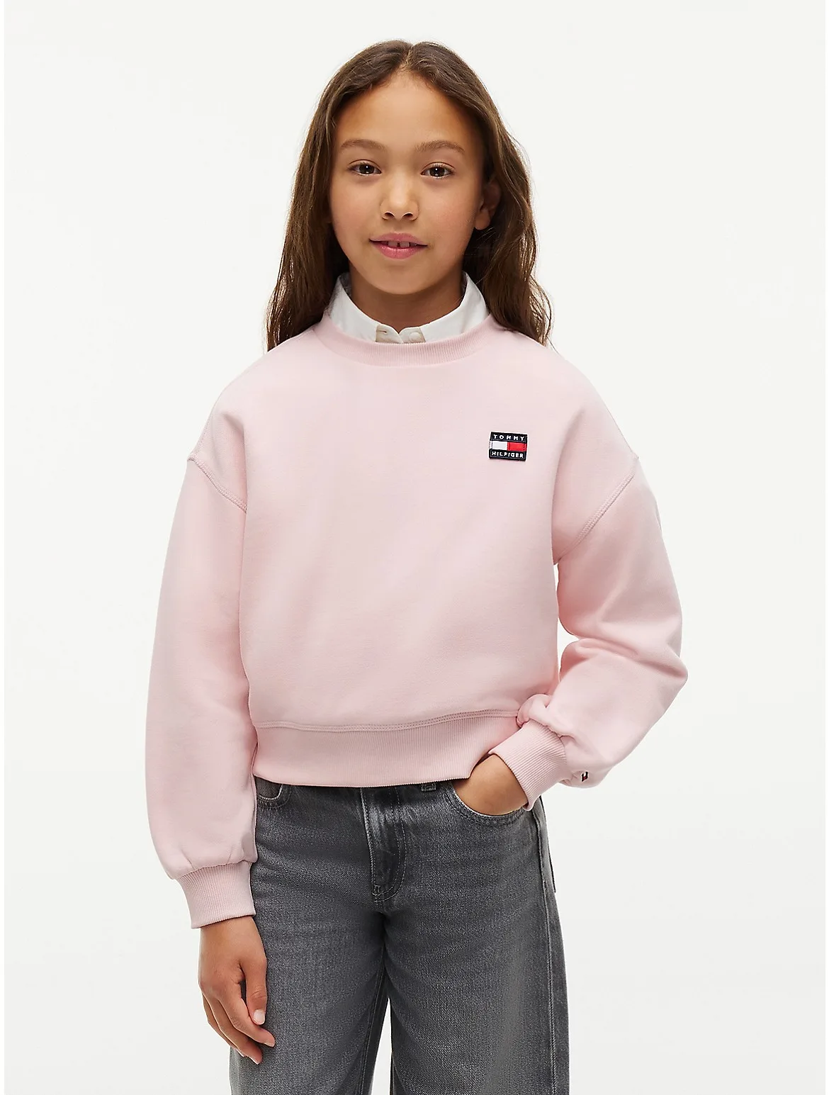 Flag Badge Logo Sweatshirt by Tommy Hilfiger