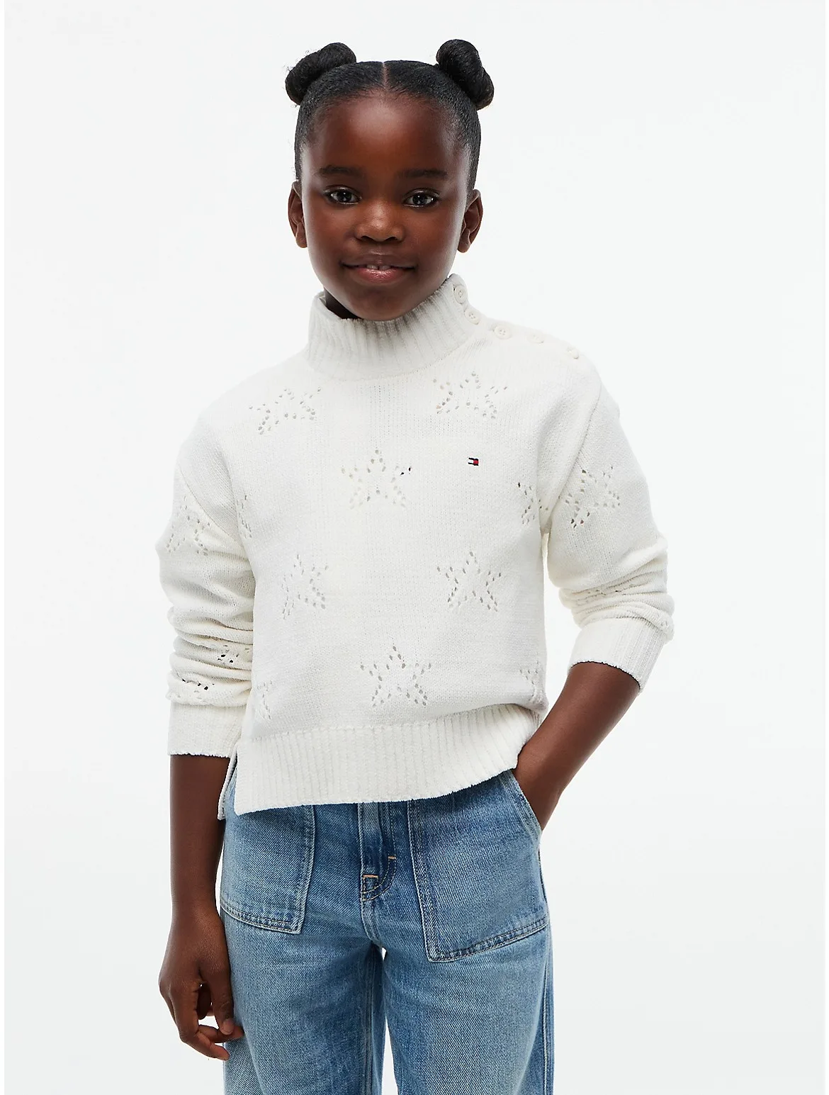 Star Motif Chenille Sweater by Tommy Hilfiger