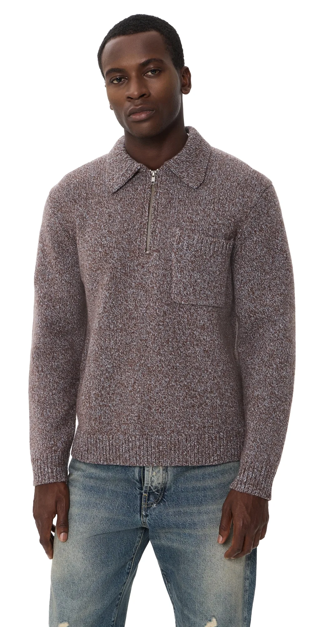 Alpha Zip Polo Sweater