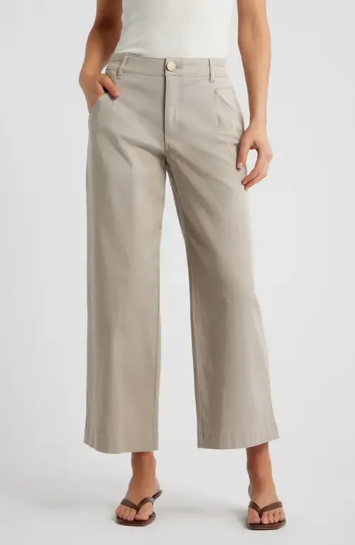 Wyatt Skyrise Crop Wide Leg Twill Pants by Wit & Wisdom