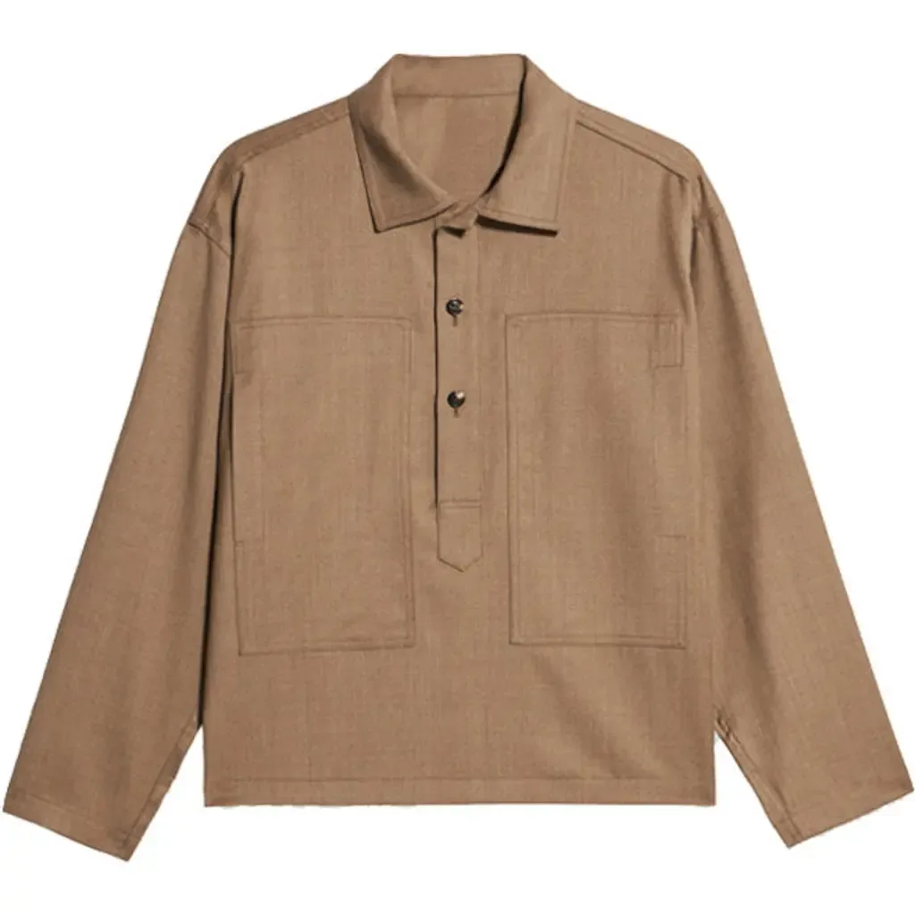 Fuego Wool Fresco Overshirt by Fortela