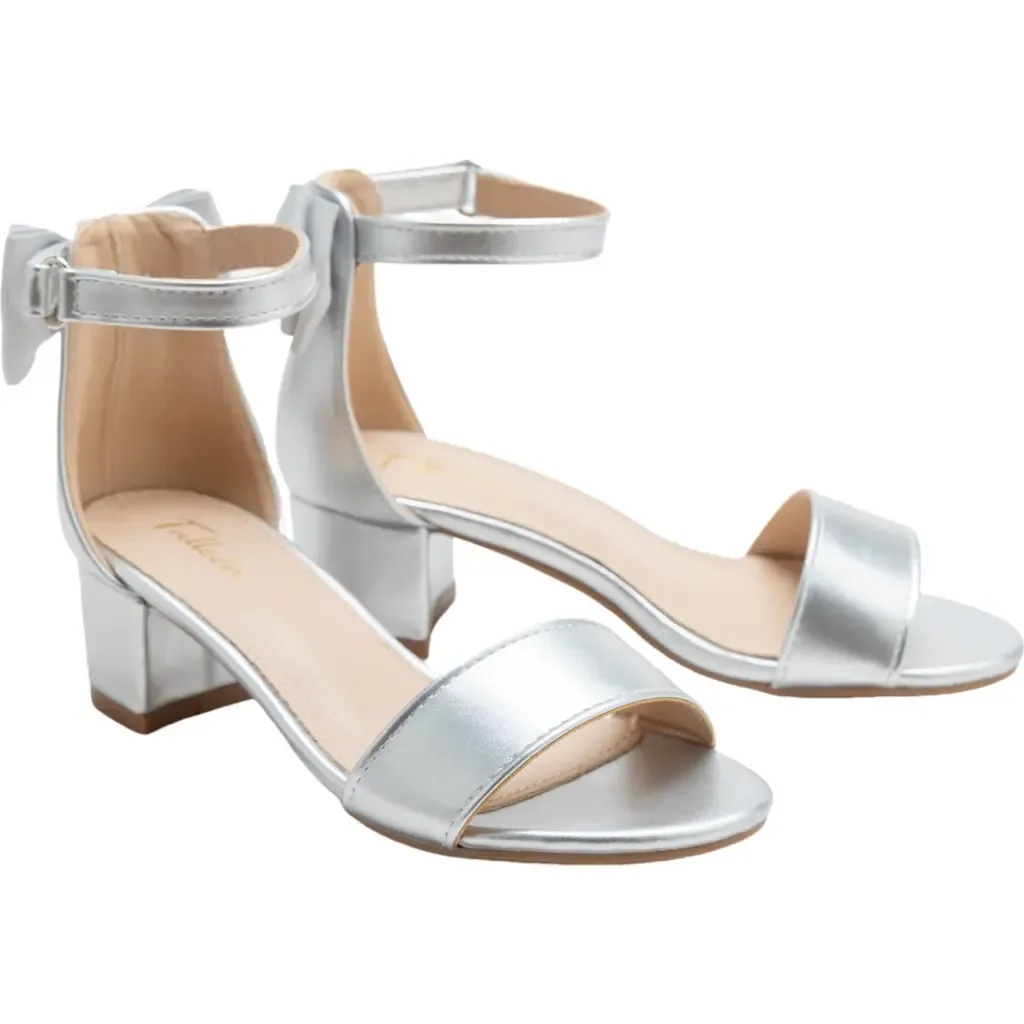 Satin Banded Block Heels by Tulleen