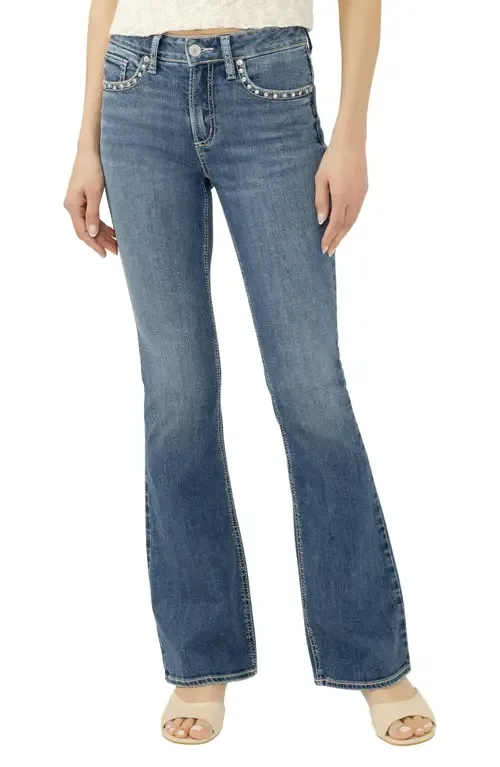 Avery Embellished Curvy Bootcut Jeans by Silver Jeans Co.