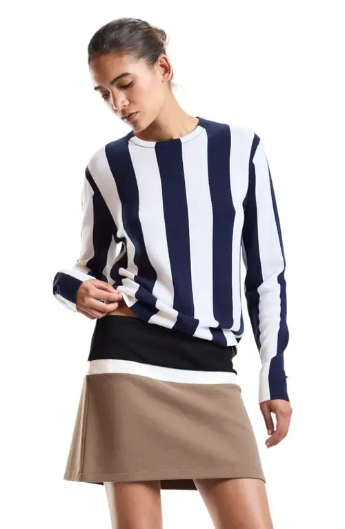 Sideline Striped Sweater by Cynthia Rowley