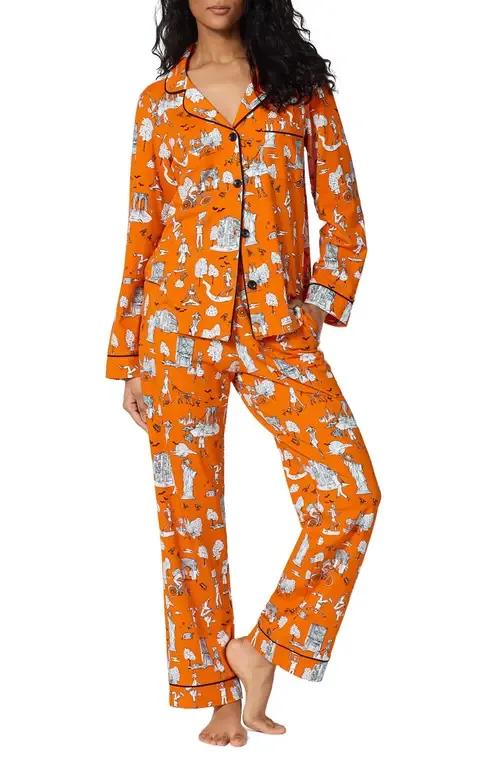 Long Sleeve Pajamas in Spooky in the City by BedHead Pajamas