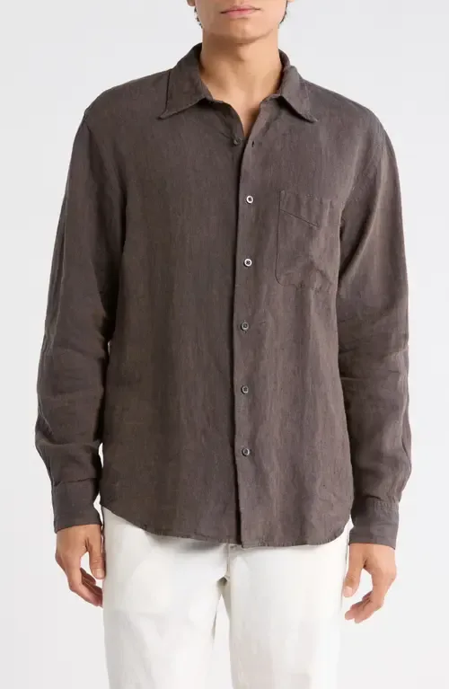 Linen & Organic Cotton Button-Up Shirt by Madewell