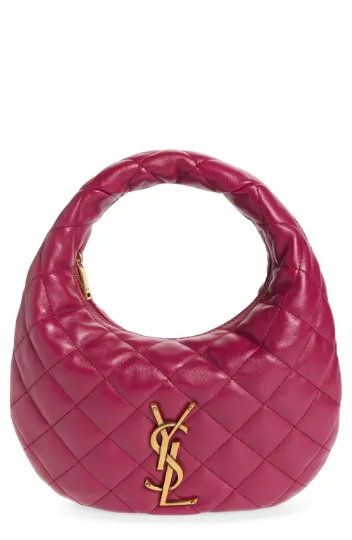 Baby Icare Quilted Leather Hobo Bag by Saint Laurent