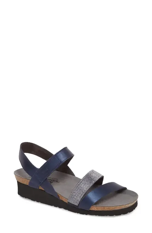 Krista Sandal in Polar Sea Leather by Naot