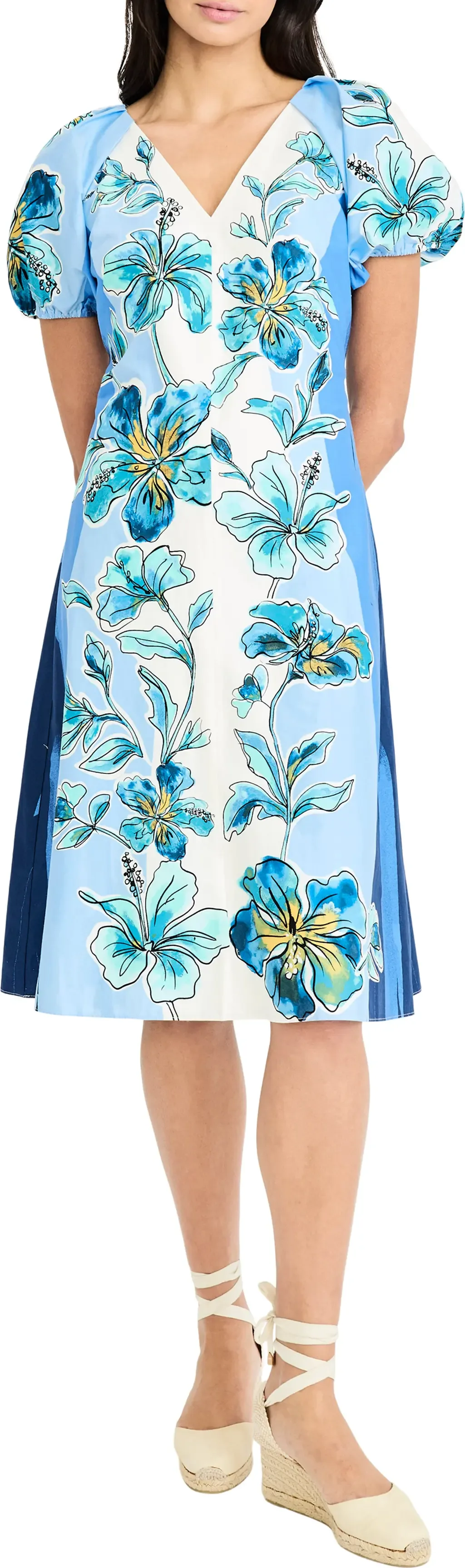 Floral Print Fit & Flare Dress
