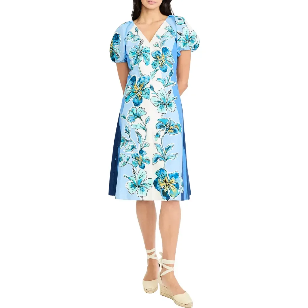 Floral Print Fit & Flare Dress by Maggy London