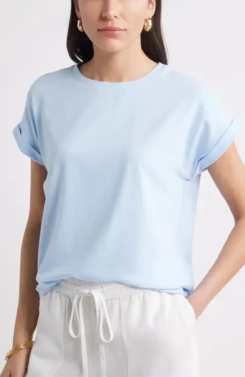 Cuff Sleeve T-Shirt by caslon(r)
