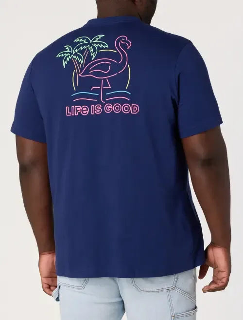 Flamingo Graphic Tee by LIFE IS GOOD