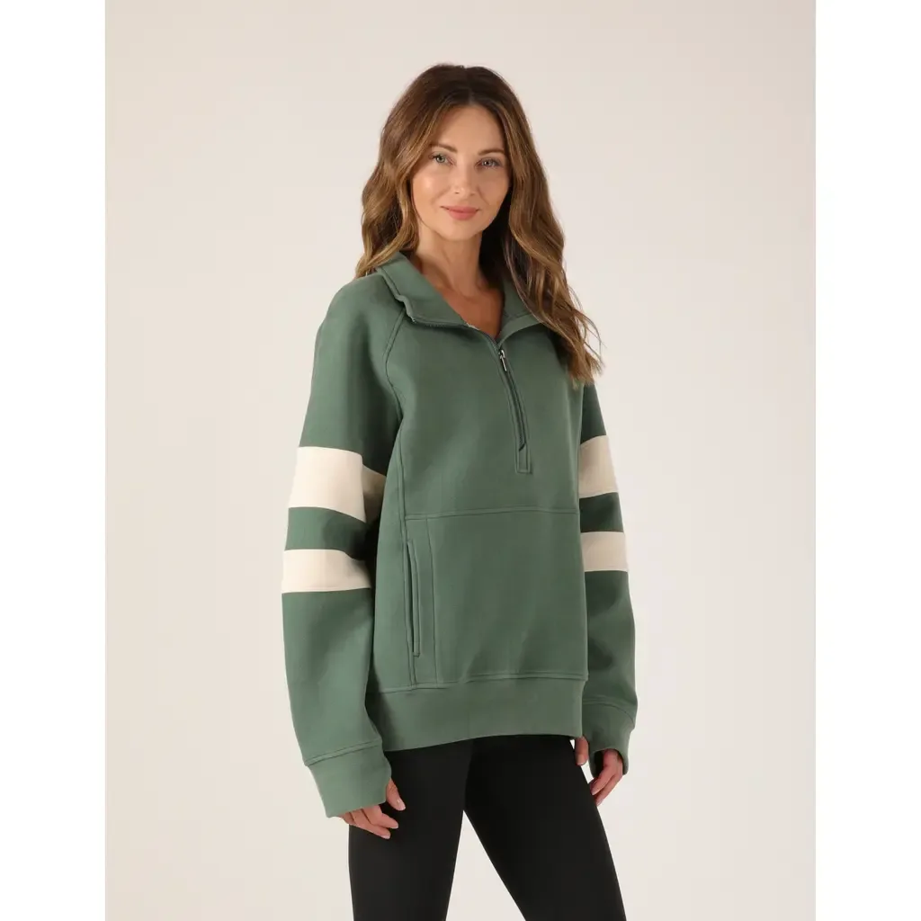 Prodigous Scuba Knit 1/4 Zip Up Jacket by GLYDER