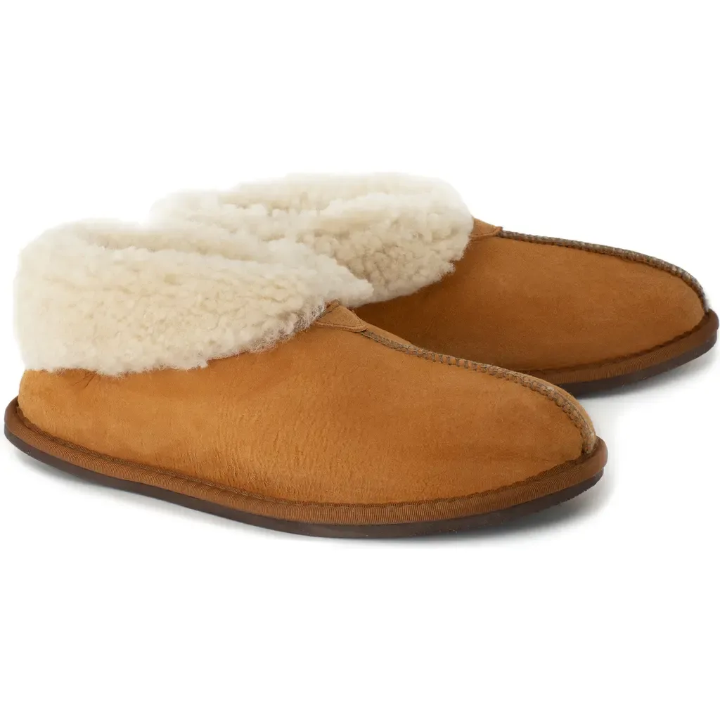 British Shearling Bootee Slippers by Celtic & Co.