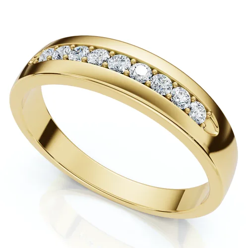 1/4Ct Polished Diamond Wedding Ring 14k Gold or Platinum Lab Grown EF/VS by Bliss Diamond