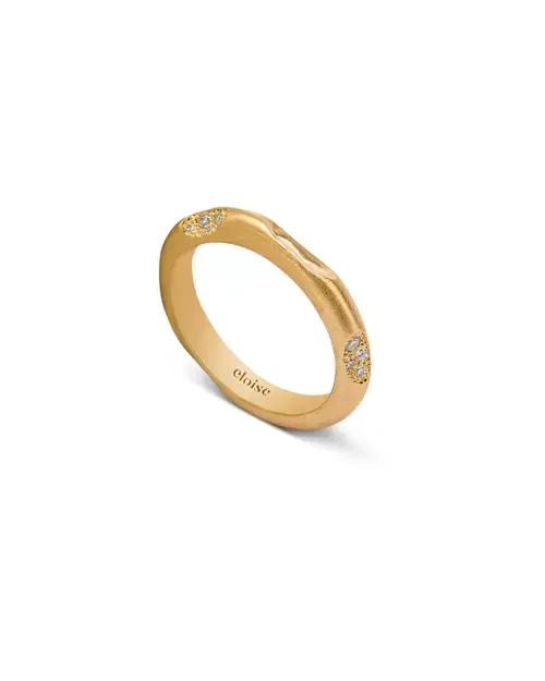 Mirage Ring with Natural Gemstones. Handmade in Italy by Eloise Jewelry