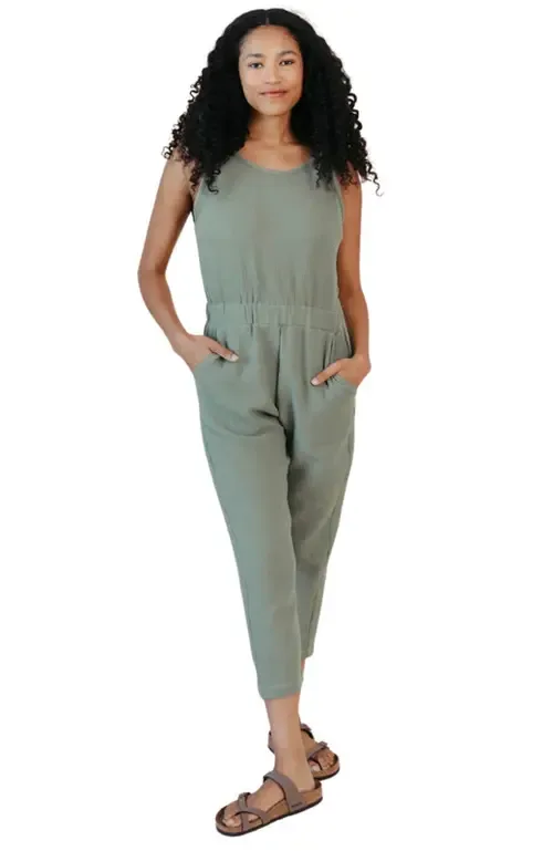 Jameela Organic Cotton Gauze Jumpsuit by POPLINEN