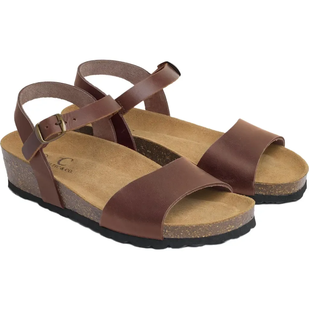 Low Wedge Ankle Strap Sandal by Celtic & Co.