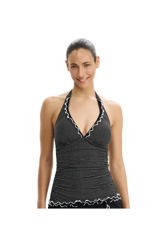 Dottie Delight Halter Tankini Top by Profile by Gottex