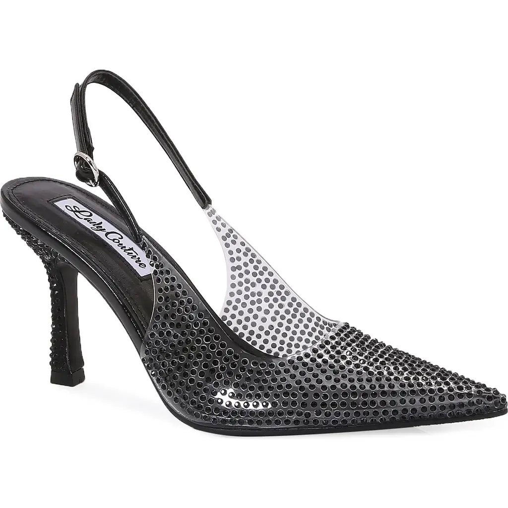 Clear Rhinestone Slingback Pump by LADY COUTURE