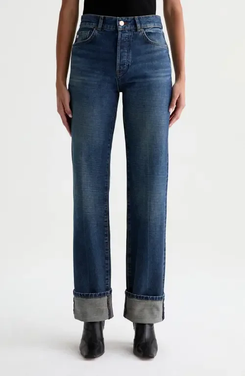 Sydney High Waist Relaxed Straight Leg Jeans