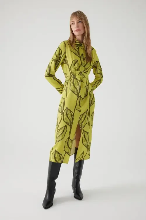 April Midi Shirt Dress by Exquise