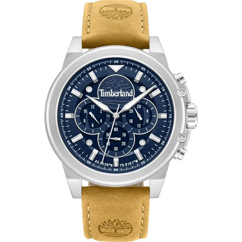 Fast Strike Chronograph Leather Strap Watch, 46mm by Timberland