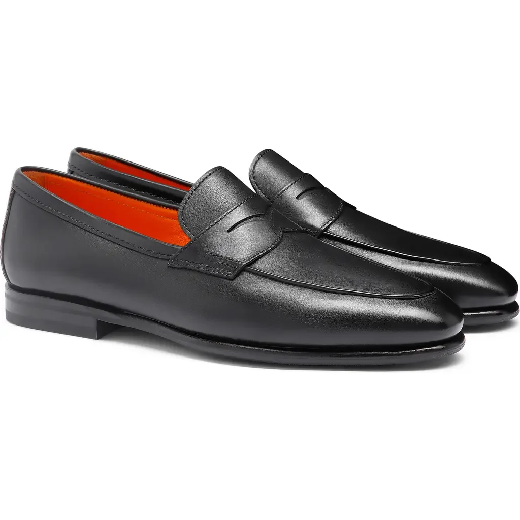 Carlos Penny Loafer by Santoni