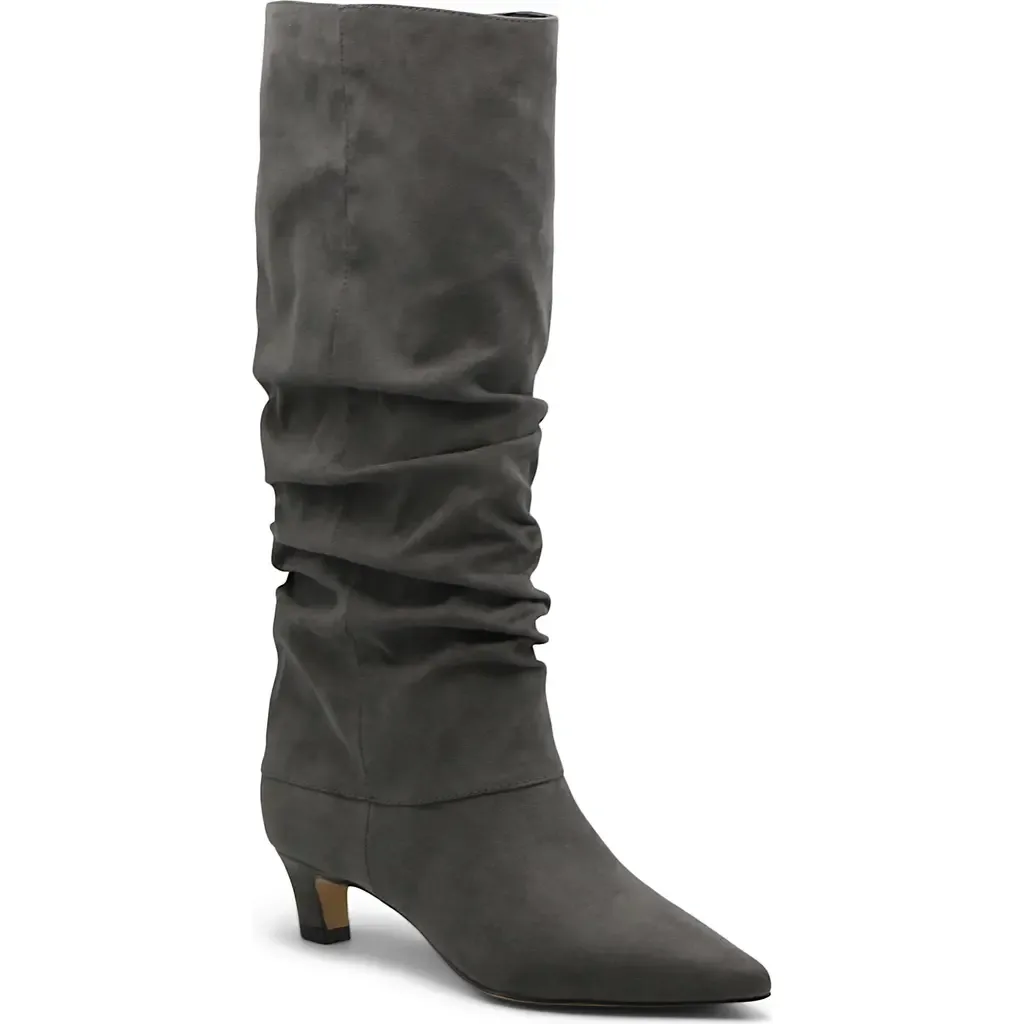 Access Slouch Pointed Toe Kitten Heel Boot