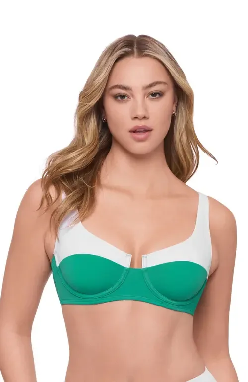 Supportive and Sculpting Tall Underwire Bikini Swimsuit Top