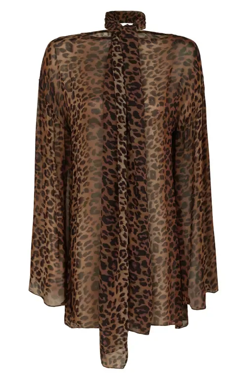 Tammy Sheer Long Sleeve Cover-Up Dress & Scarf Set by ViX Paula Hermanny