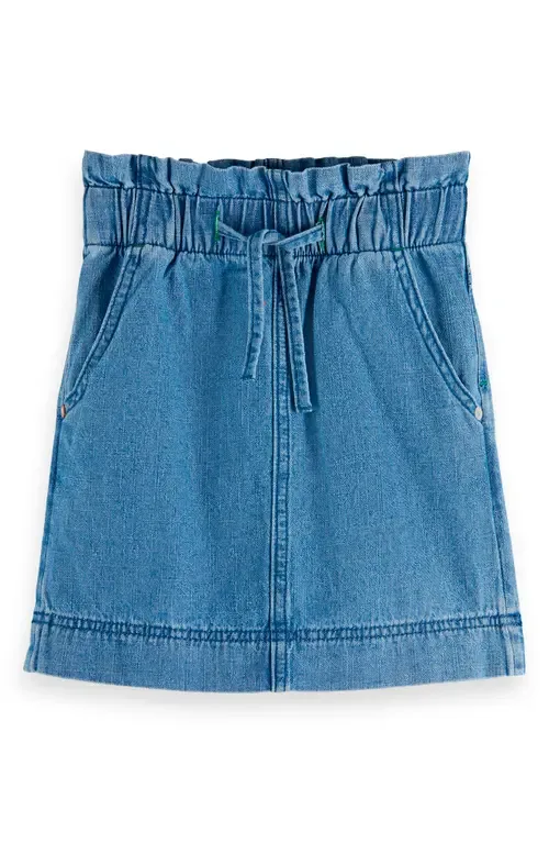 Paperbag Waist Denim Skirt by Scotch & Soda
