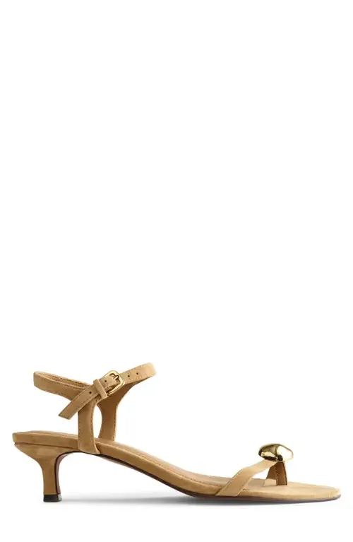 The Mila Organic Hardware Ankle Strap Sandal