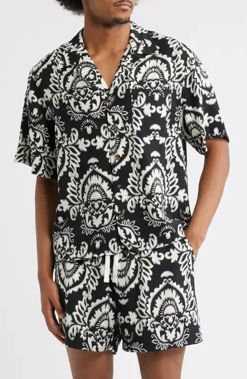 Xander Print Camp Shirt by RIZORT