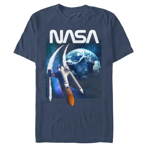 Rocket Painting Short Sleeve Graphic T-Shirt by NASA