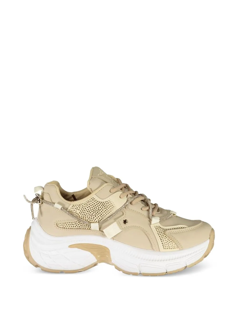Crystal-Embellished Chunky-Sole Sneakers