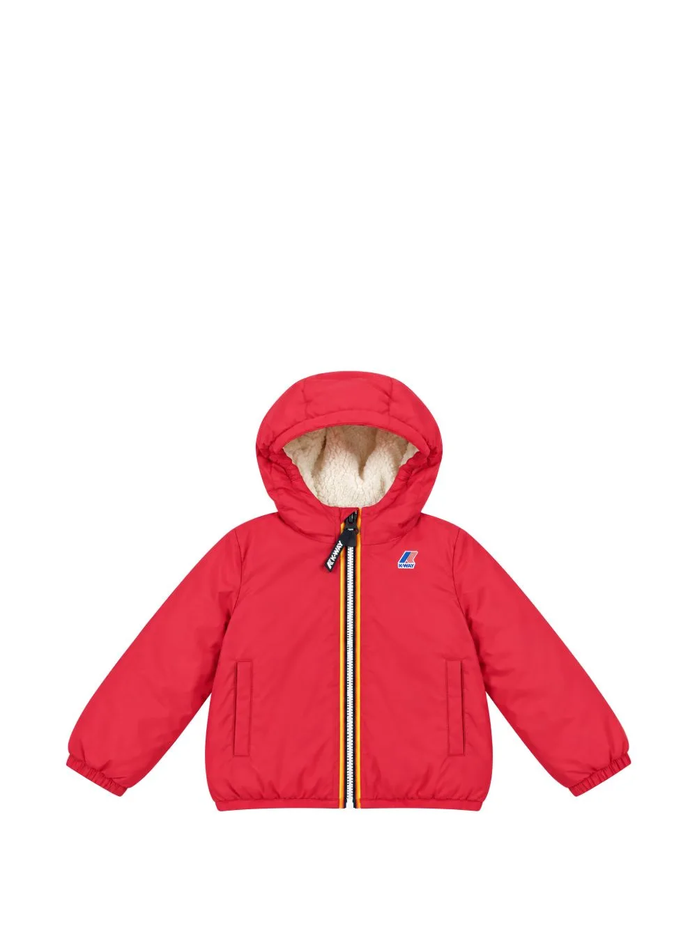 E. Le Vrai 4.0 Claudine Orsetto Logo-Patch Hooded Jacket by K Way Kids
