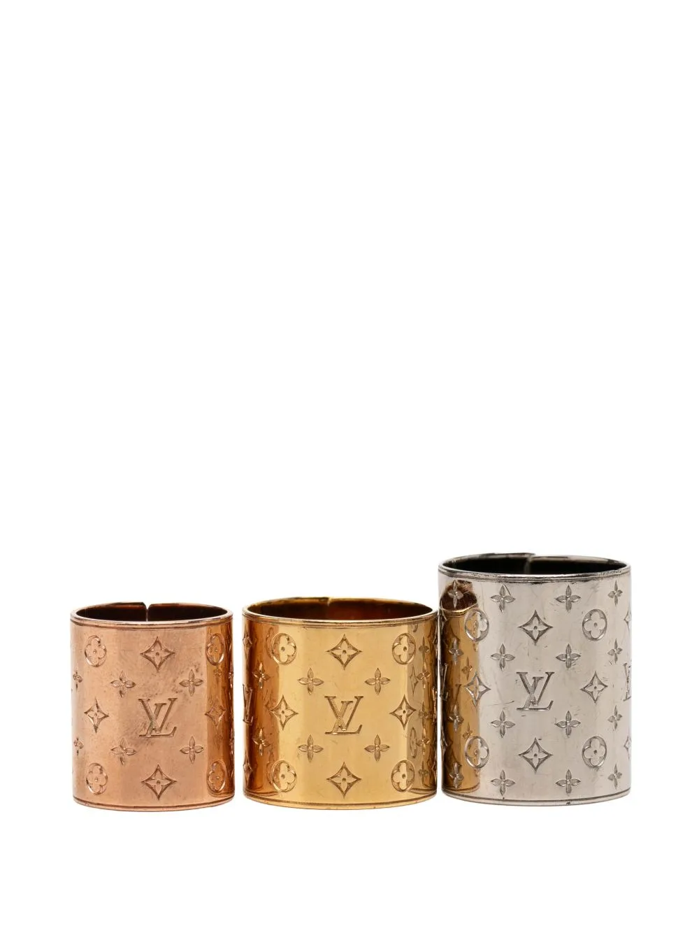 2016 Brass Nanogram Ring Set Costume Ring by Louis Vuitton Pre-Owned