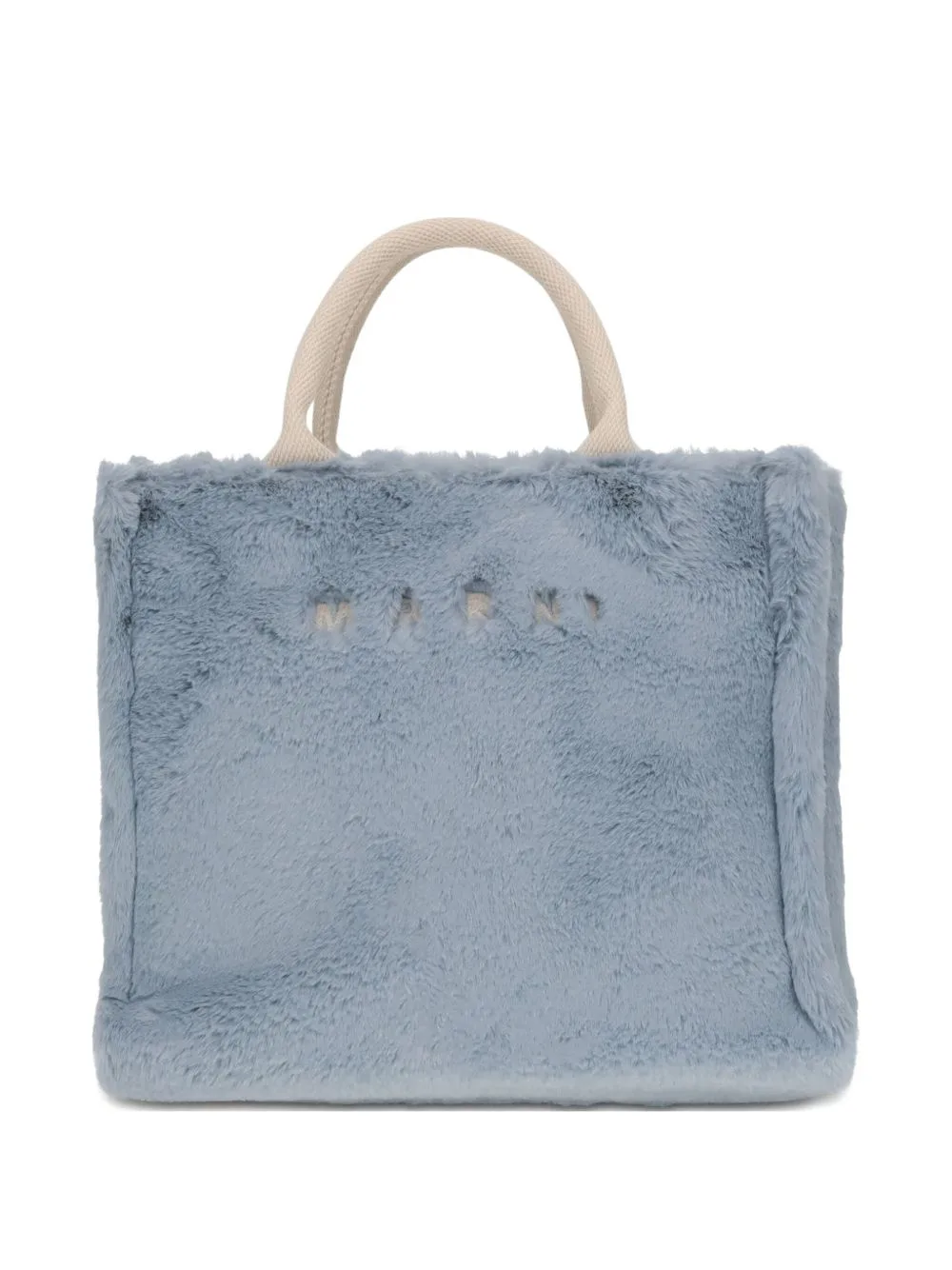 Fur-Trimmed Tote Bag by Marni