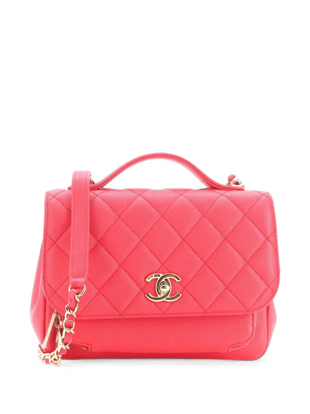 Business Affinity Flap Bag Quilted Caviar Small Shoulder Bag