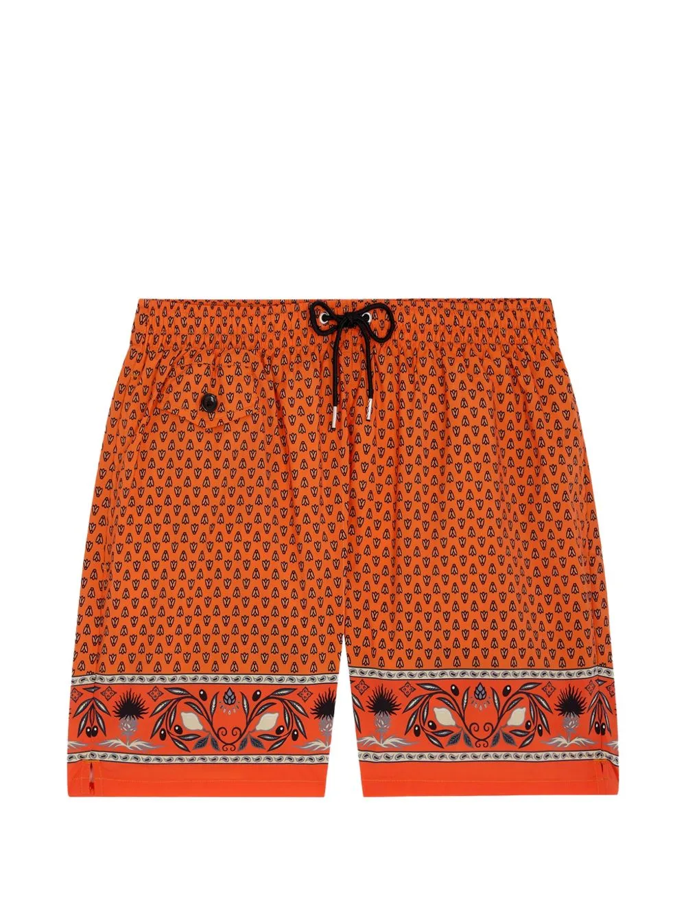Graphic-Print Swim Shorts
