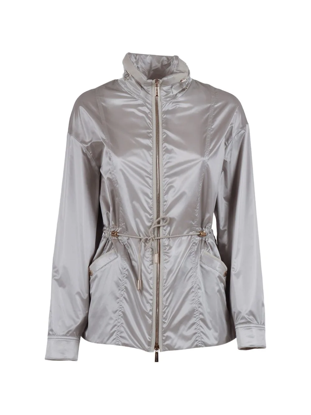 Drawstring Zipped Jacket by Moorer