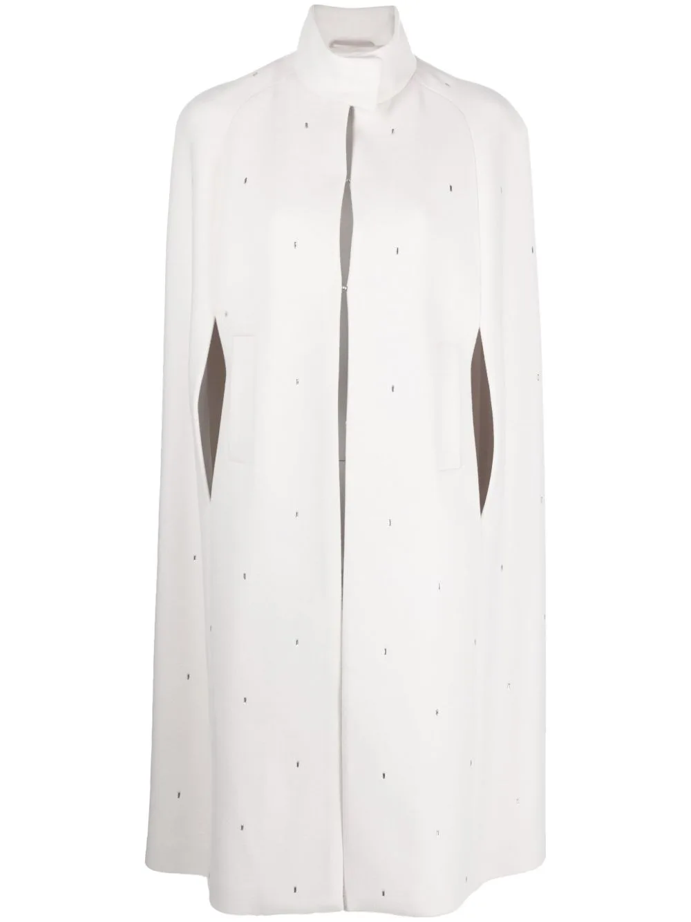 Funnel-Neck Crystal-Embellished Cape by Peserico