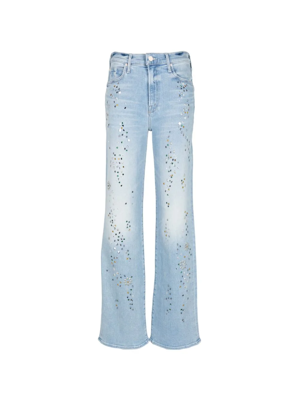 The Kick It Crystal-Embellished Jeans by MOTHER