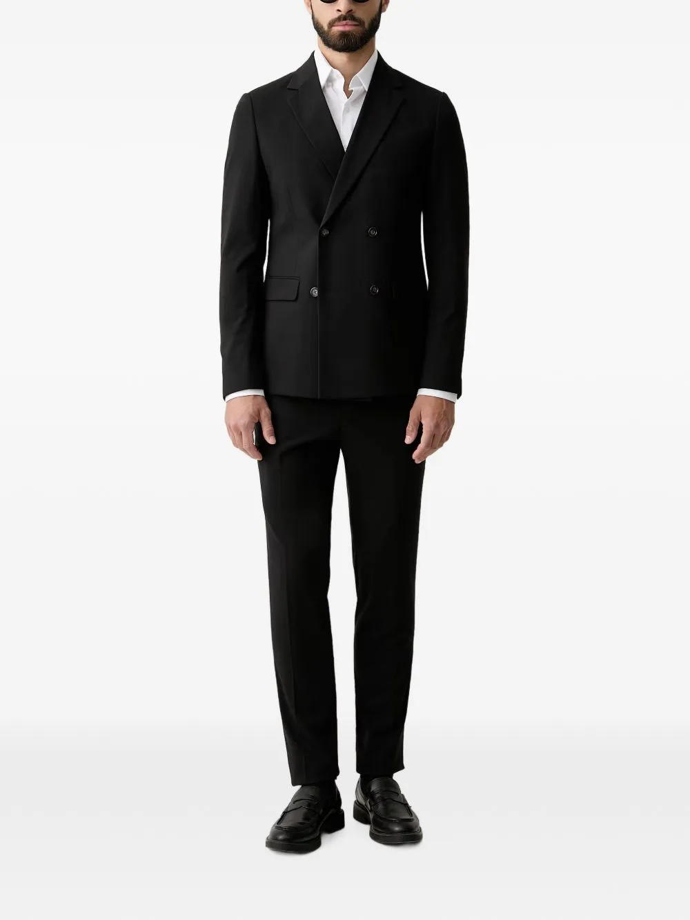 Double-Breasted Slim-Fit Suit by Lindbergh